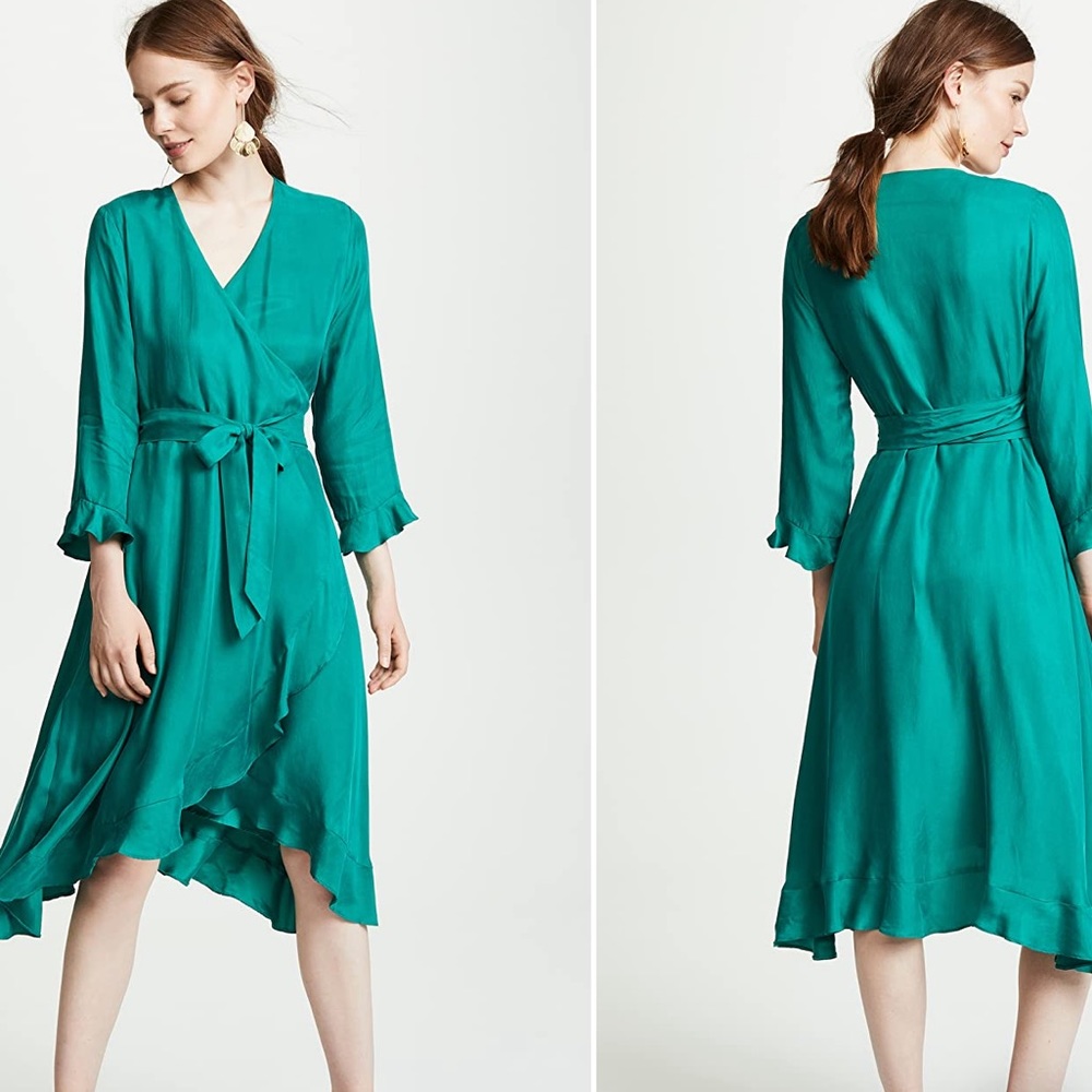 SUNCOO Clarissa wrap dress